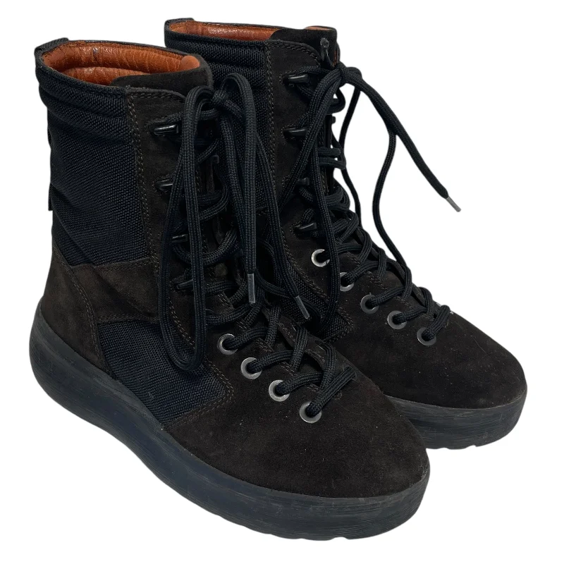 YEEZY/Lace Up Boots/US 7/Suede/BRW/YZY Season 3 Onyx