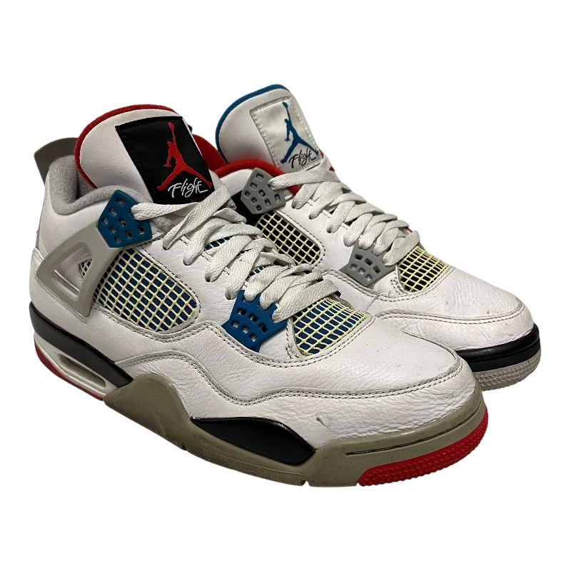 Jordan/Hi-Sneakers/US 9.5/Leather/WHT/What The 4