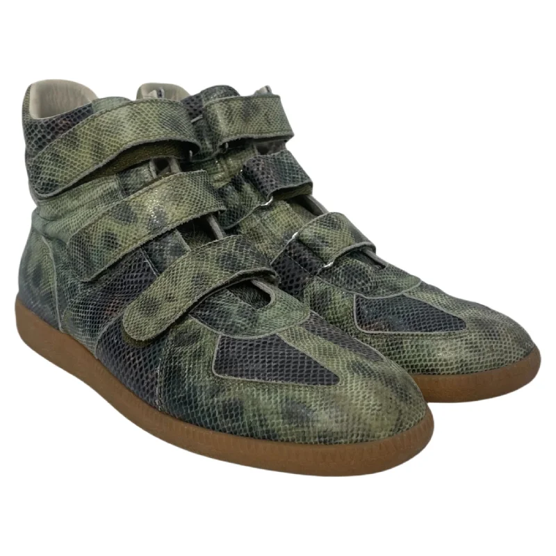 Maison Margiela/Hi-Sneakers/US 10/Animal Pattern/Leather/GRN/SNAKESKIN