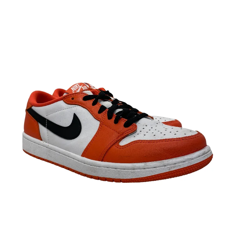 NIKE/AIR JORDAN 1 LOW OG/Low-Sneakers/US 9/Leather/ORN/CZ0790-801