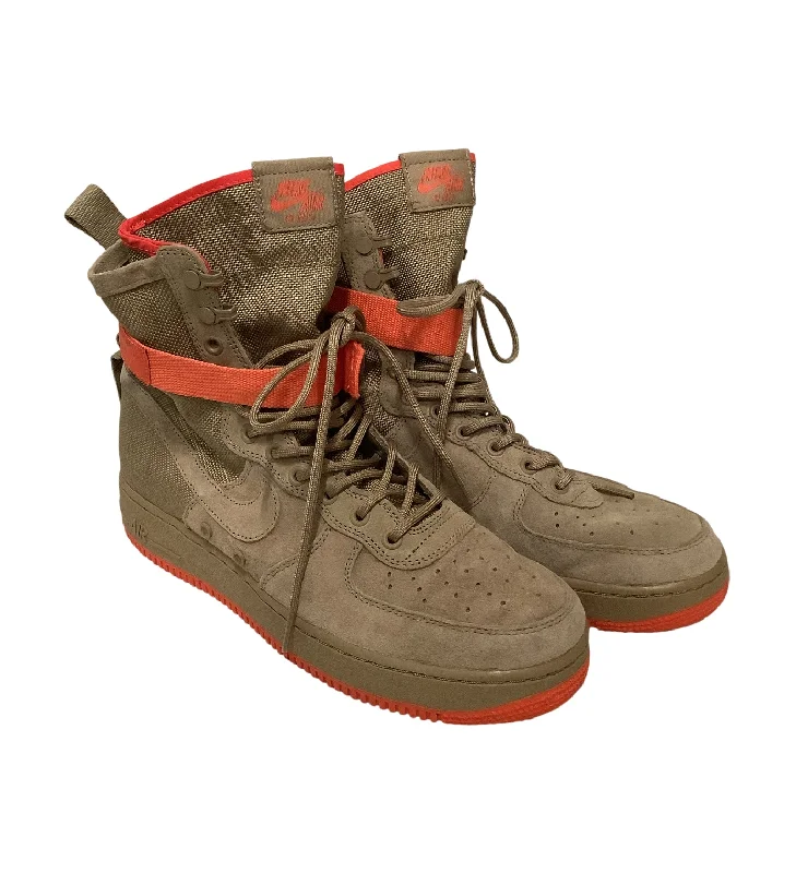 NIKE/SF AF1/Boots/US 10/Suede/KHK/864024-205