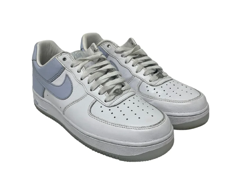 NIKE/Low-Sneakers/US 7.5/Leather/WHT/BLUE TS STITCH LOGO