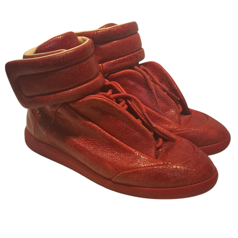 Maison Margiela/Hi-Sneakers/EU 40/Leather/RED/SNAKESKIN