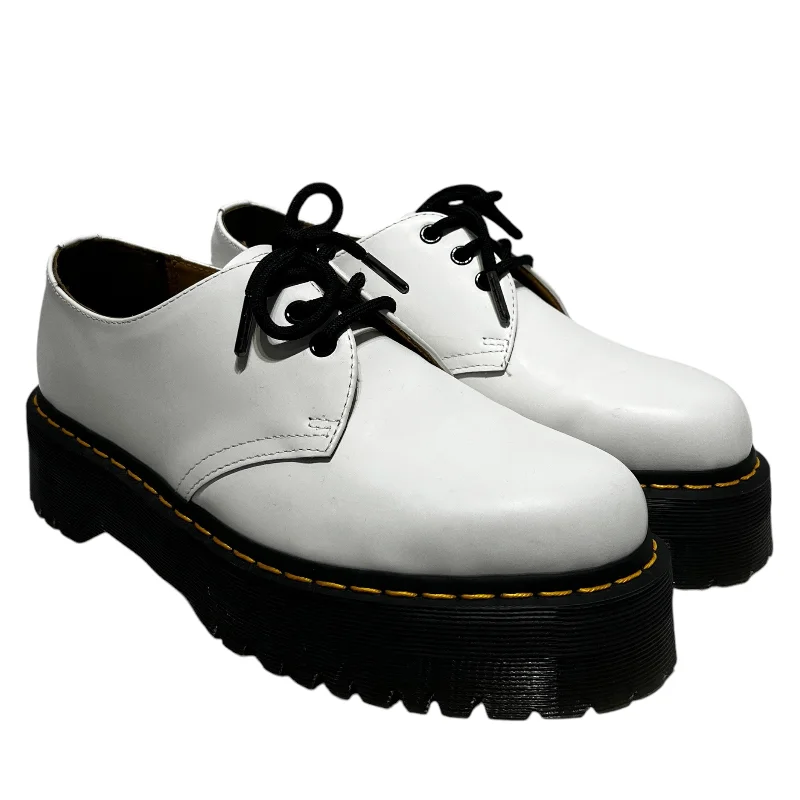 Dr.Martens/Low-Sneakers/US 9/Leather/WHT/