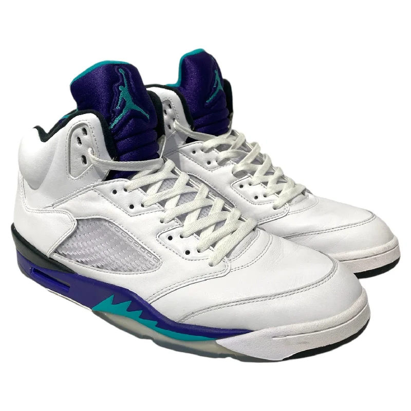 NIKE/Hi-Sneakers/US 14 /Leather/WHT/Jordan 5 Retro Grape