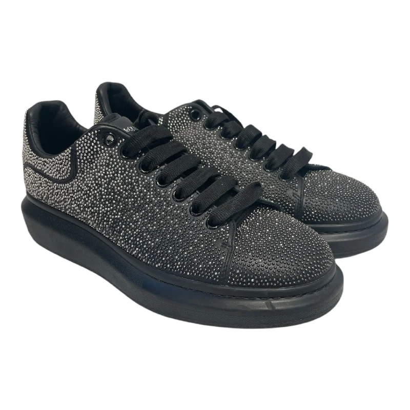 Alexander McQueen/Low-Sneakers/EU 46/Glitter/Leather/BLK/