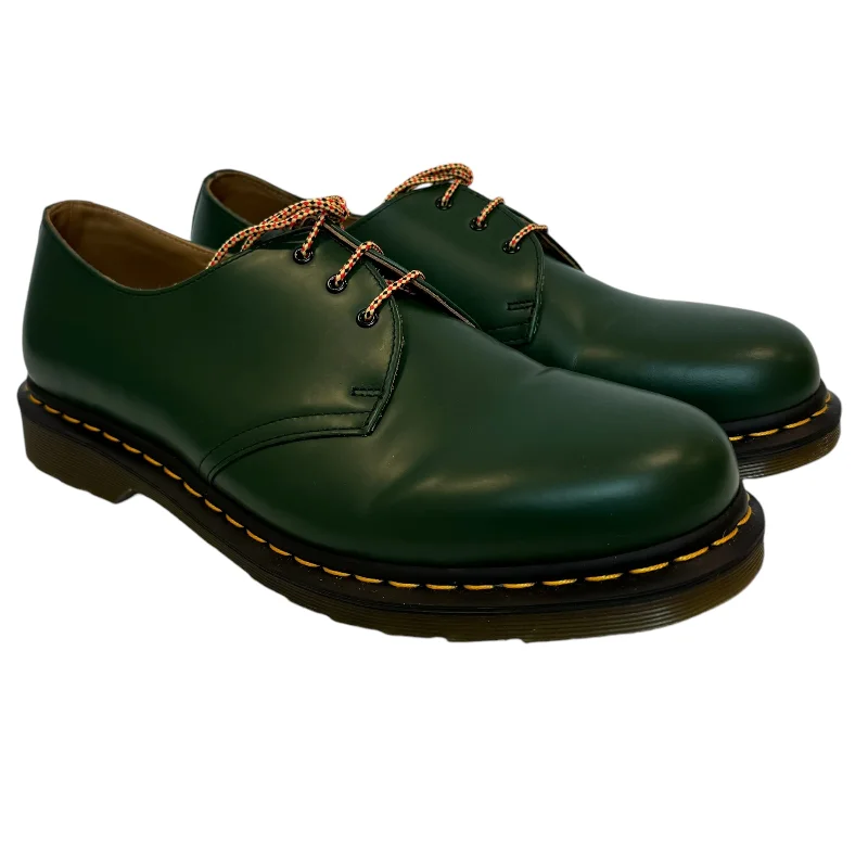 Dr.Martens/Low-Sneakers/US 12/Leather/GRN/FORREST GRN/BLK SOLE