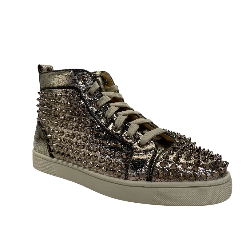 Christian Louboutin/Hi-Sneakers/US 8.5/Leather/GLD/