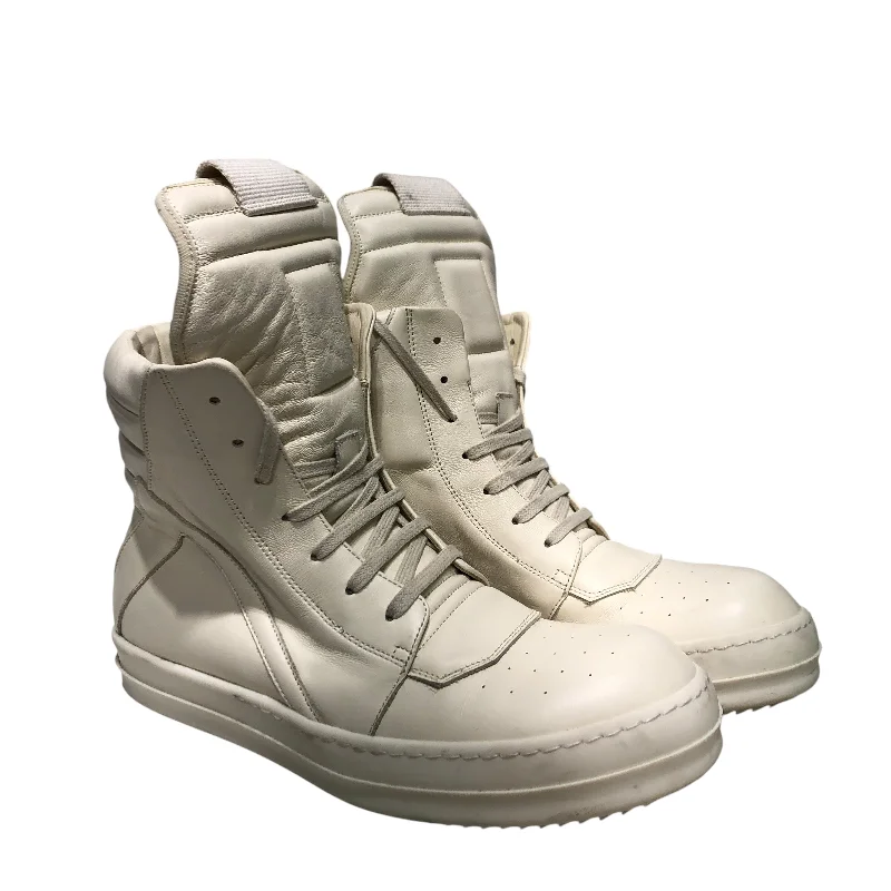 Rick Owens/Hi-Sneakers/EU 40/Leather/CRM/GEOBASKET MILK