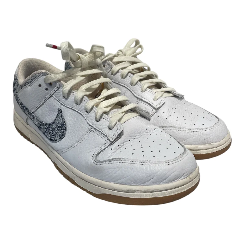 NIKE/Low-Sneakers/US 13/Leather/WHT/Washed Denim