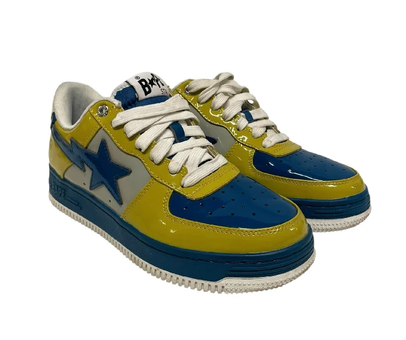 BAPE STA!/Low-Sneakers/US 7/Polyester/BLU/OZXSHM191006J MUSTARD YELLOW