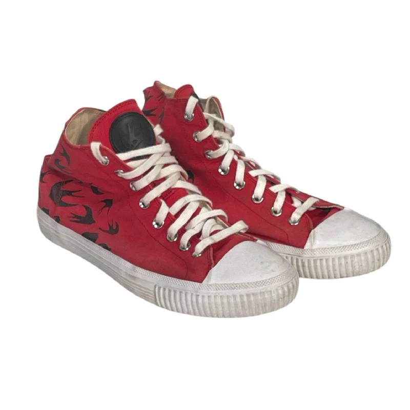 Alexander McQueen/Hi-Sneakers/EU 44/Cotton/RED/