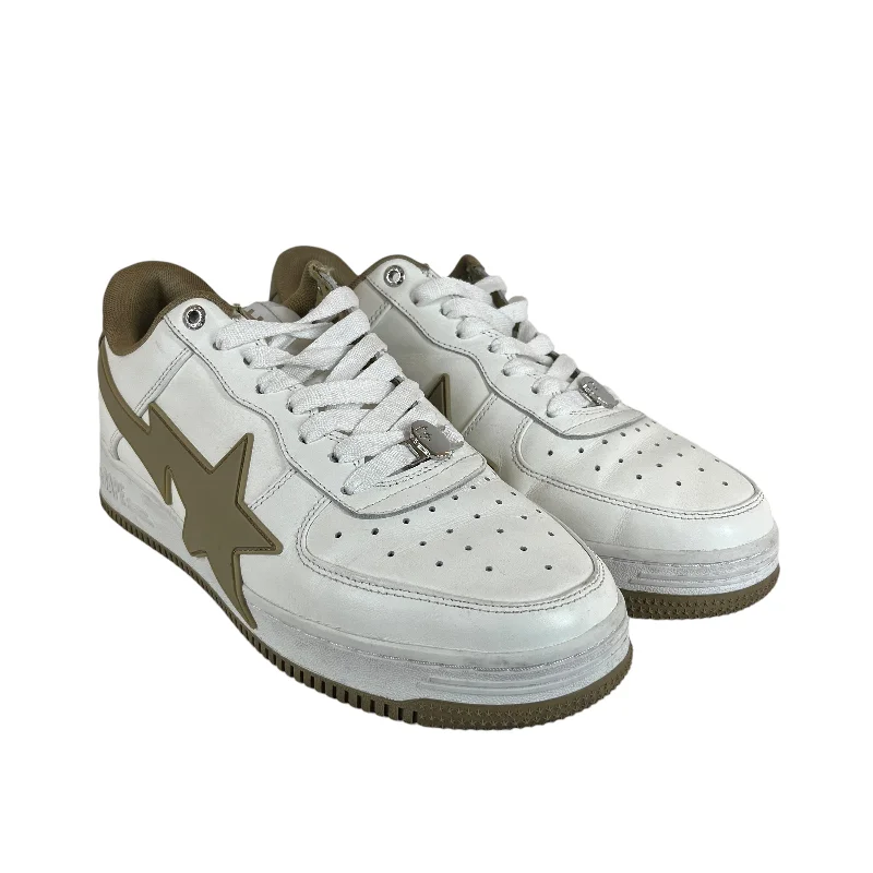 BAPE STA!/Low-Sneakers/US 11/WHT/OS Biege Star