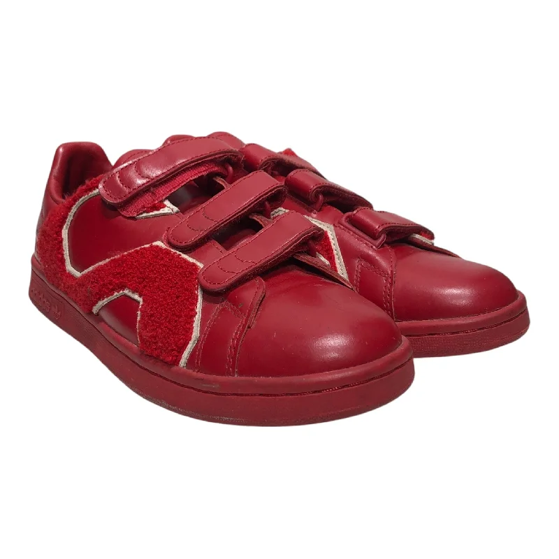 RAF SIMONS/adidas/Low-Sneakers/US 7.5/Leather/RED/STAN SMITH COMFORT