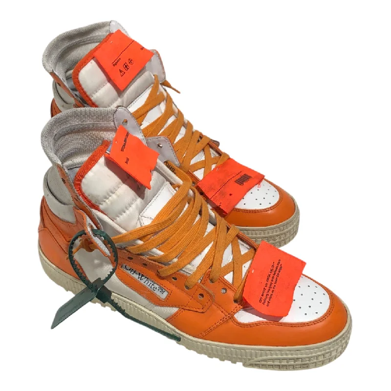 OFF-WHITE/Hi-Sneakers/US 12/WHT/CUP SOLE 3.0 ORANGE