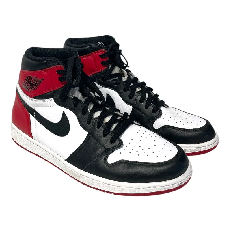 NIKE/Hi-Sneakers/US 14/Leather/BLK/Jordan 1 Retro Black Toe