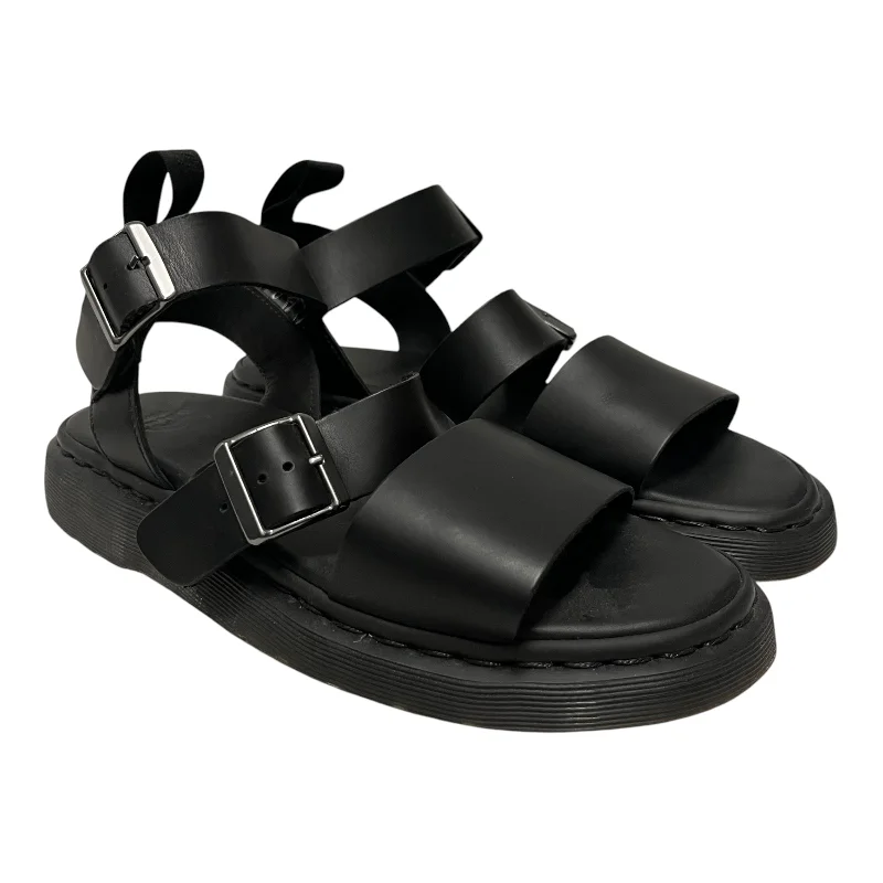 Dr.Martens/Sandals/US 9/Leather/BLK/Sandal