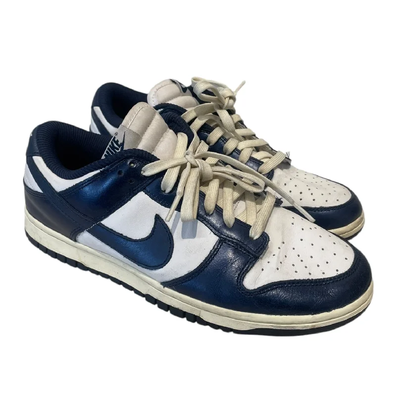 NIKE/Low-Sneakers/US 10/Leather/BLU/DUNK LOW