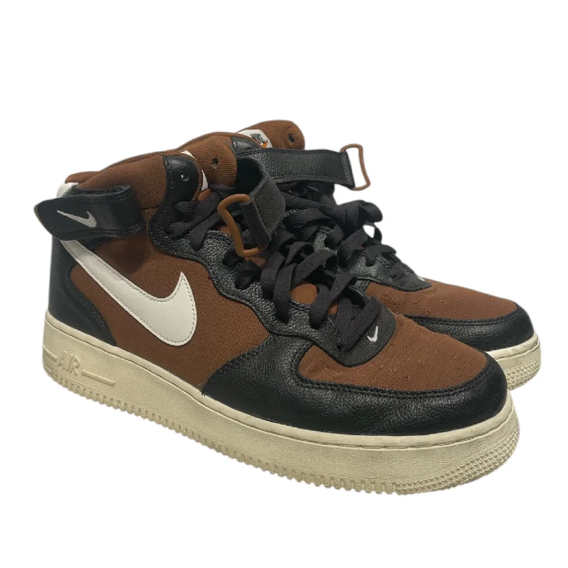 NIKE/Hi-Sneakers/US 11/Brown/AIR FORCE 1 MID/DQ8766-001