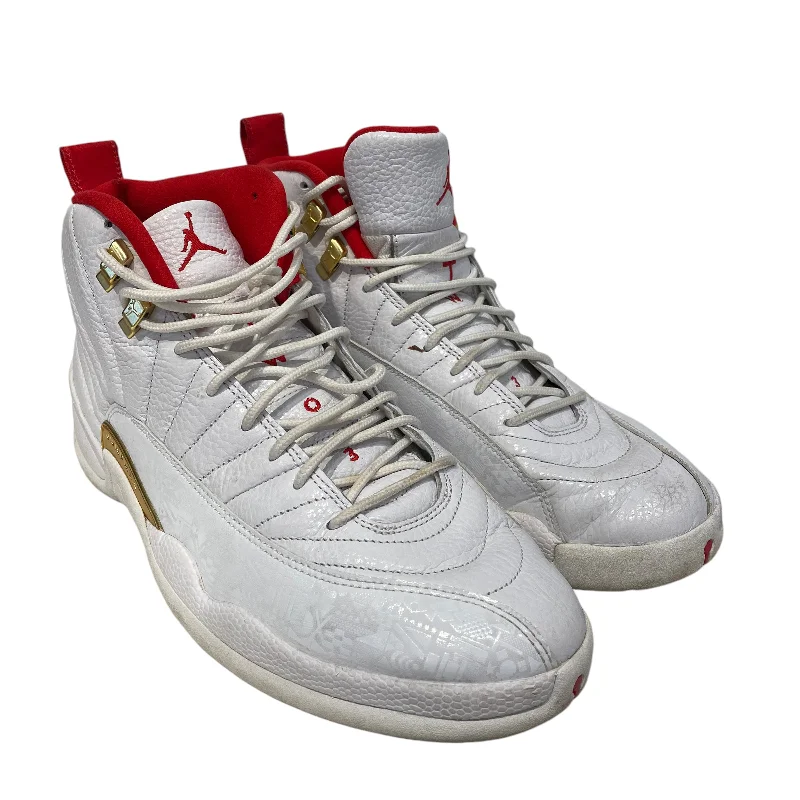 Jordan/Hi-Sneakers/US 12/Leather/WHT/12 Retro FIBA