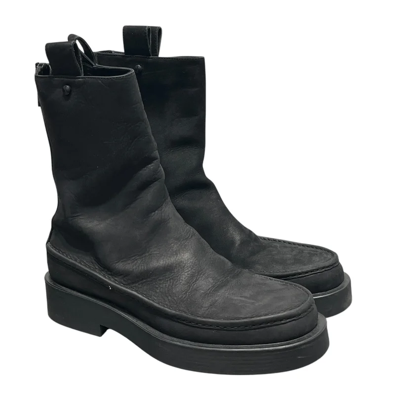 ANN DEMEULEMEESTER/Pull-On Boots/EU 40.5/Suede/BLK/