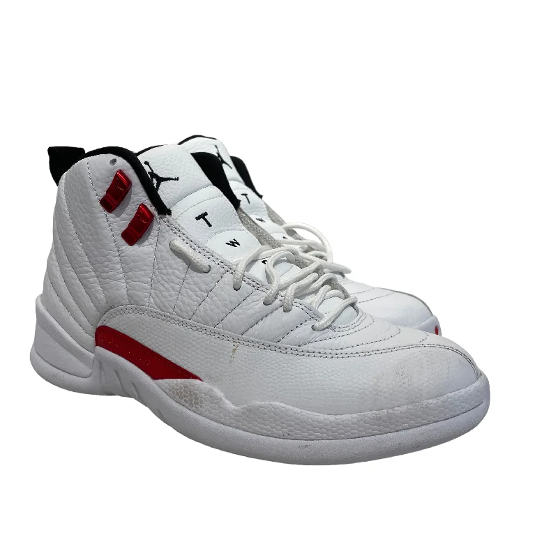 Air Jordan/Hi-Sneakers/US 8/Leather/WHT/12 Retro