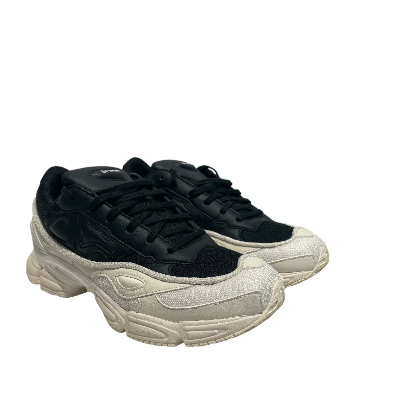 RAF SIMONS/adidas/Low-Sneakers/US 9.5/Polyester/BLK/osweego black and white