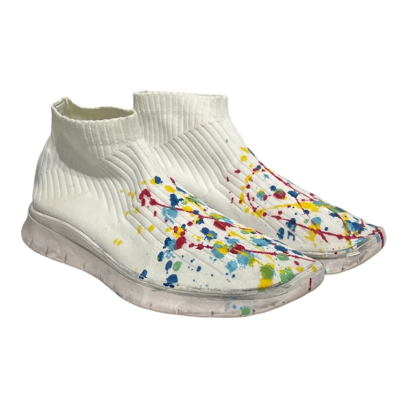 Maison Martin Margiela/Hi-Sneakers/EU 45/All Over Print/Cotton/WHT/SOCK RUNNER