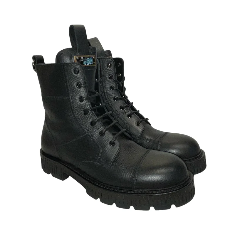 DOLCE&GABBANA/Boots/US 9/Leather/BLK/