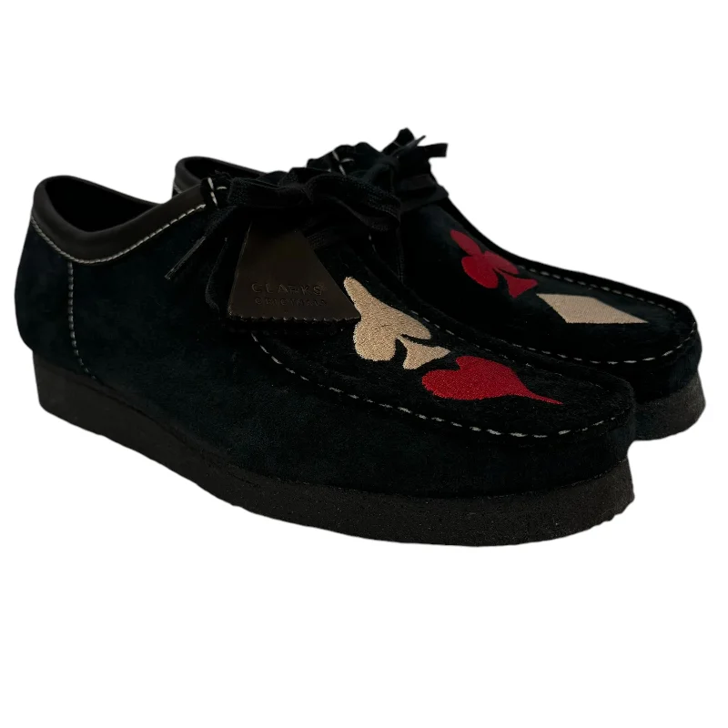 STUSSY/Deck Shoes/US 9.5/Suede/BLK/