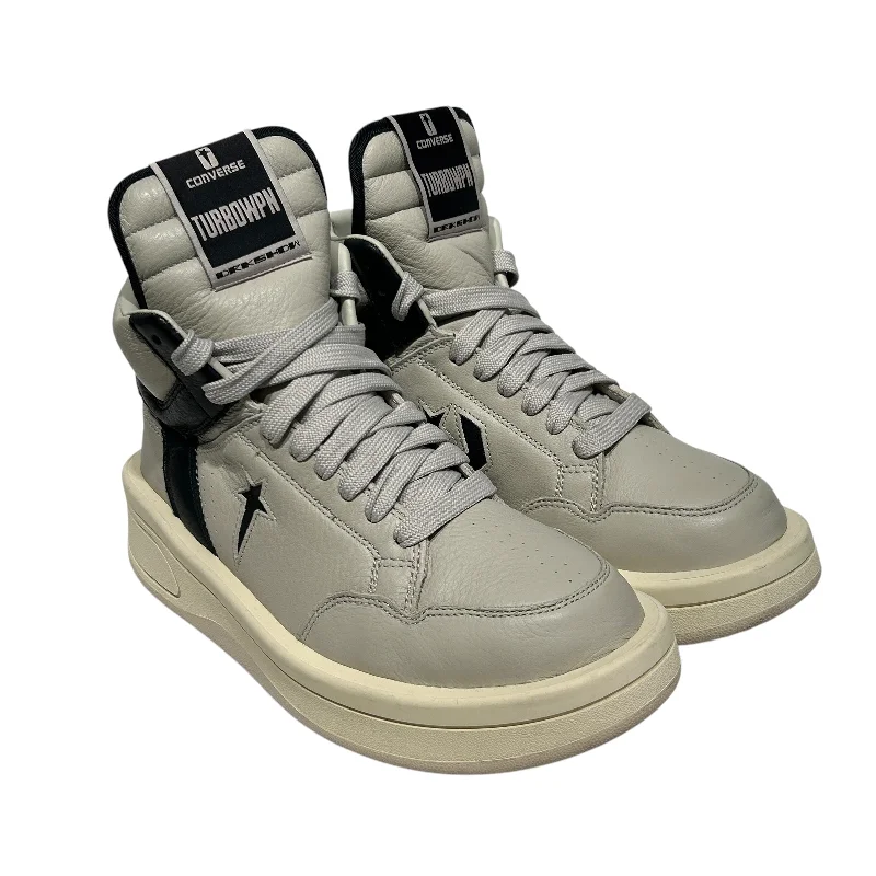 Rick Owens/CONVERSE/Hi-Sneakers/US 8.5/Leather/SLV/TURBOWPN