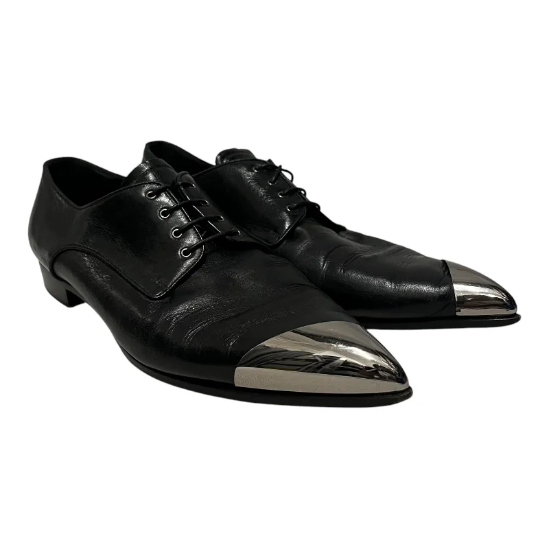 MIU MIU/Dress Shoes/EU 40/Leather/BLK/Metal Toe