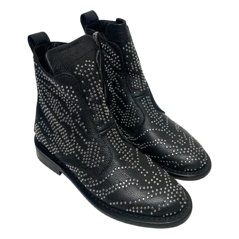 Zadig&Voltaire/Boots/EU 37/Iridescent/Leather/BLK/LAUREEN HIGH SMOOTH