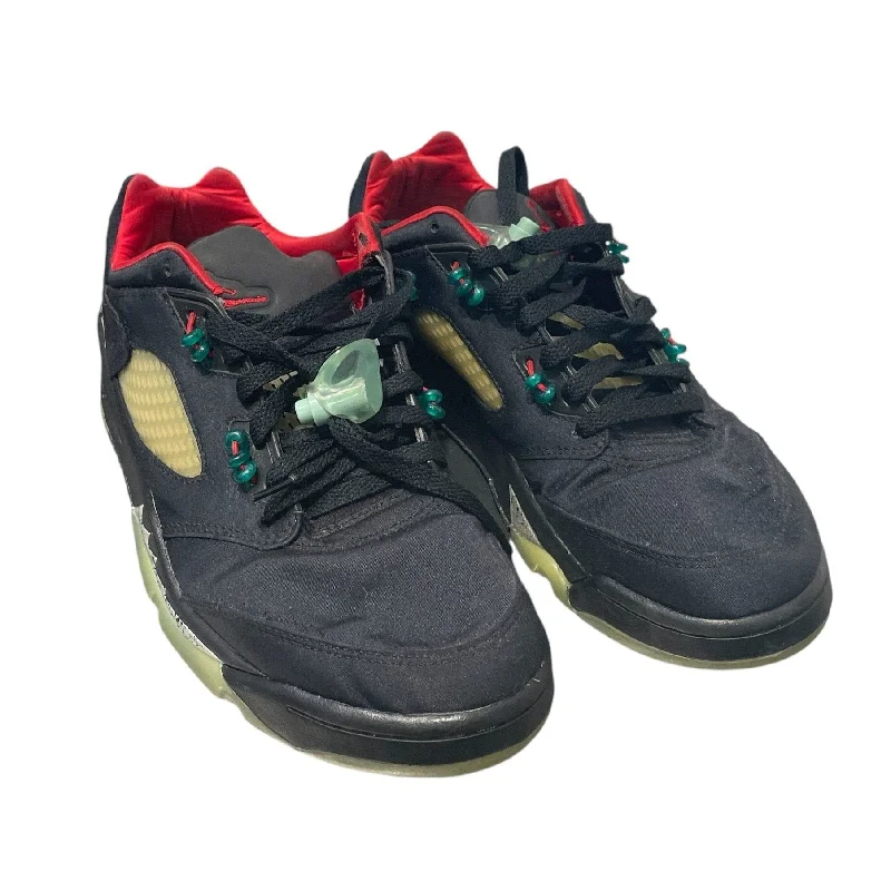 CLOT/Jordan/Low-Sneakers/US 8/Suede/BLK/Jordan 5 Low "Jade"