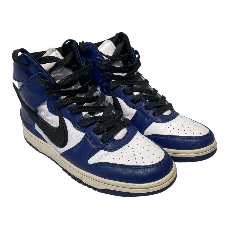 NIKE/AMBUSH/Hi-Sneakers/US 9/Stripe/Leather/BLU/Dunk