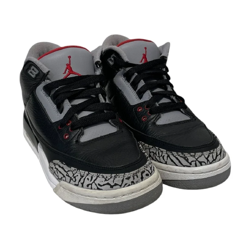 Jordan/Low-Sneakers/US 6/Leather/BLK/RETRO 3 BLACK CEMENT 2011