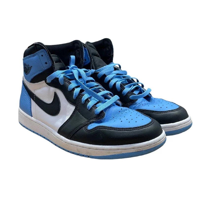 NIKE/Hi-Sneakers/US 12/Leather/BLU/Air Jordan 1 Retro UNC Toe