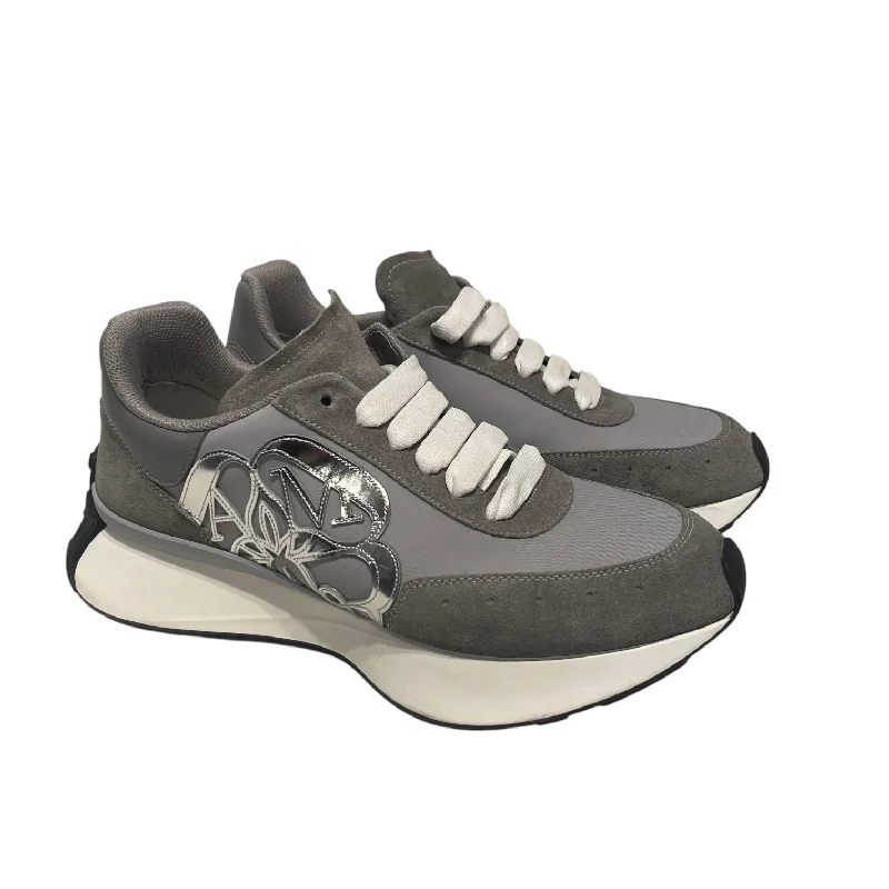 Alexander McQueen/Low-Sneakers/US 11/Suede/SLV/