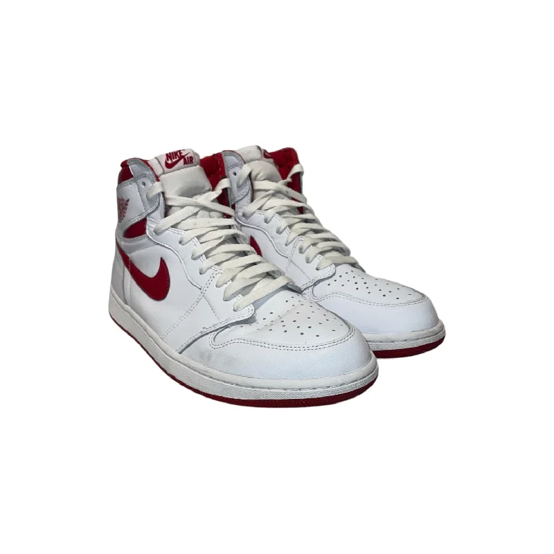 NIKE/Jordan/Hi-Sneakers/US 12/Leather/RED/Jodan 1 Metallic Red555088-103