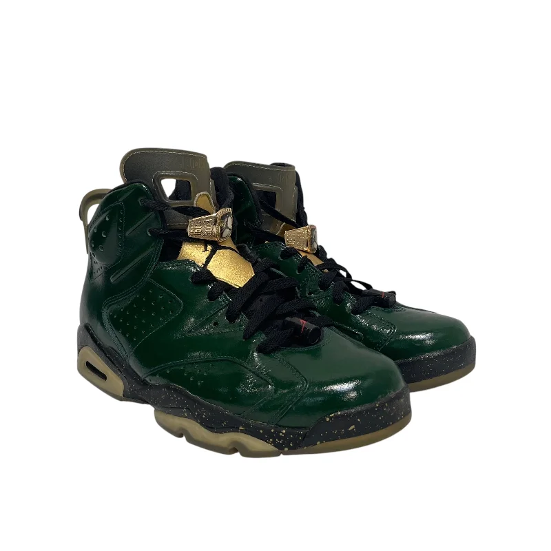 Jordan/Hi-Sneakers/US 9.5/Leather/GRN/aj6 champagne bottle