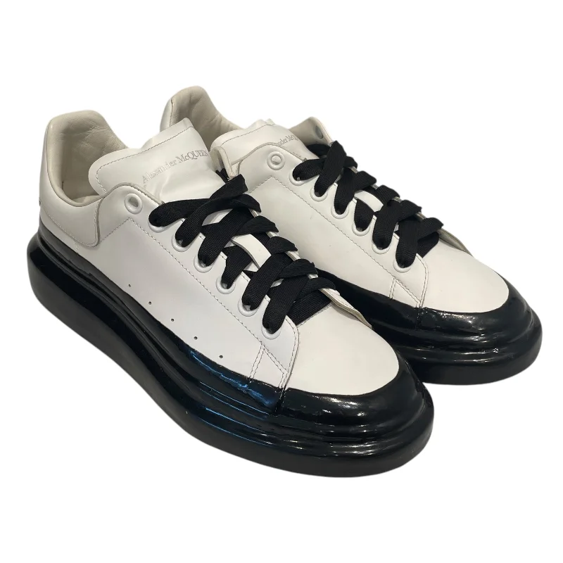 Alexander McQueen/Low-Sneakers/EU 44/Leather/WHT/Patent/Paint Dipped