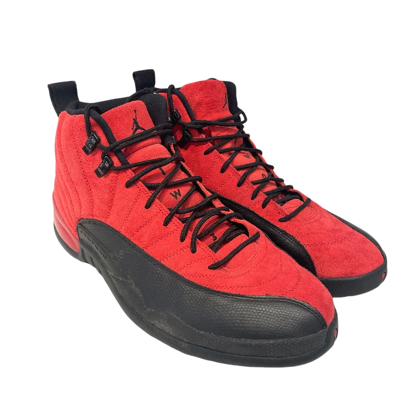 NIKE/AIR JORDAN 12 RETRO/Hi-Sneakers/US 5/Suede/RED/CT8013-602