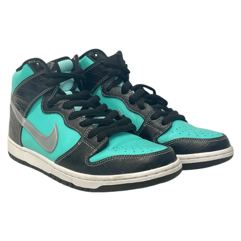 NIKE/DUNK HIGH PRM SB/Hi-Sneakers/US 10.5/Animal Pattern/Leather/BLU/653599-400