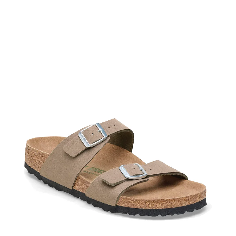 Birkenstock Women's Sydney Vegan Slide Sandal (Gray Taupe)