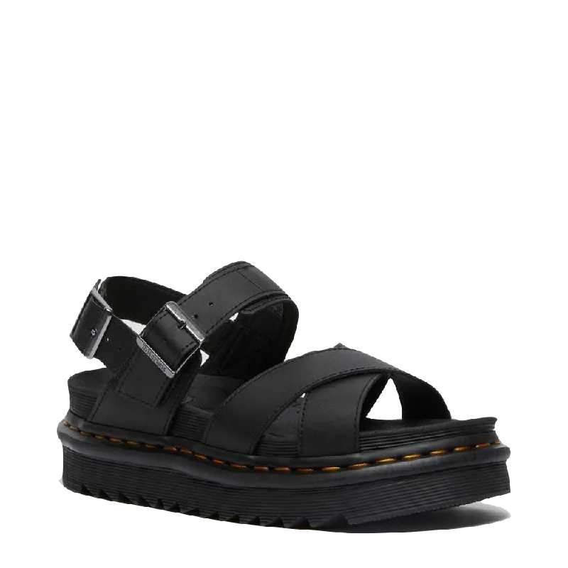 Dr. Martens Women's Voss II Cross Strap Sandal (Black)