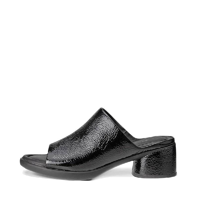 Ecco Women's Sculpted LX 35 Heeled Slide Sandal (Black)