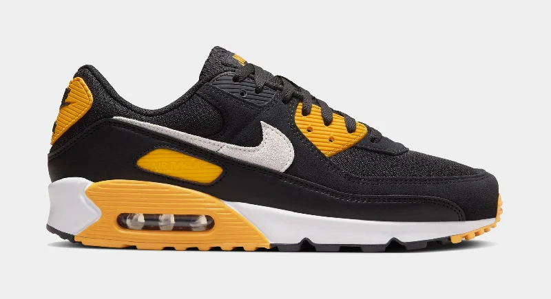 Air Max 90 Mens Lifestyle Shoes (Black/University Gold/White)