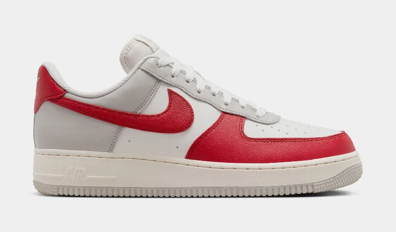 Air Force 1 '07 LV8 Red Toe Mens Basketball Shoes (Gym Red/Pale Ivory/Phantom/Iron Ore)