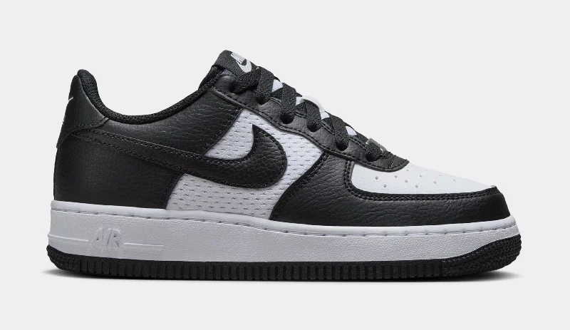 Air Force 1 Low Grade School Lifestyle Shoes (Black/White)