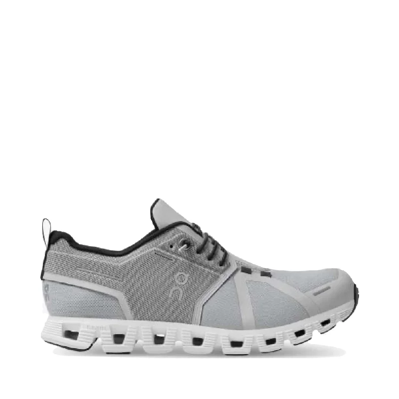 On Women's Cloud 5 Waterproof Sneaker (Glacier/White)